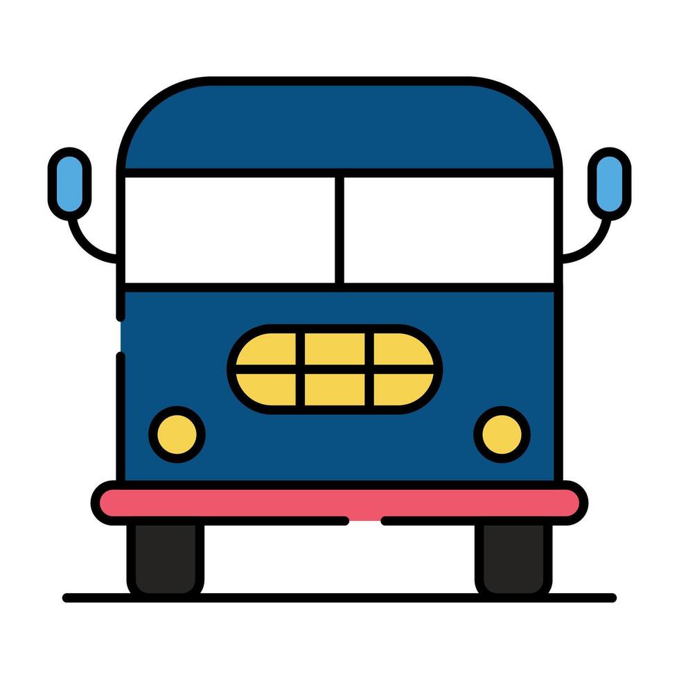 un creativo diseño icono de autobús vector