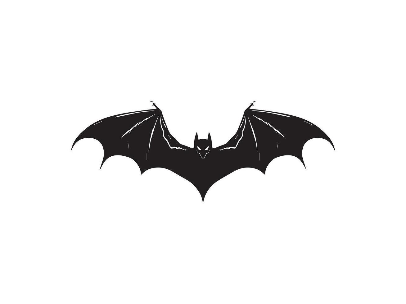Bat icon isolated on white background. Vector illustration.