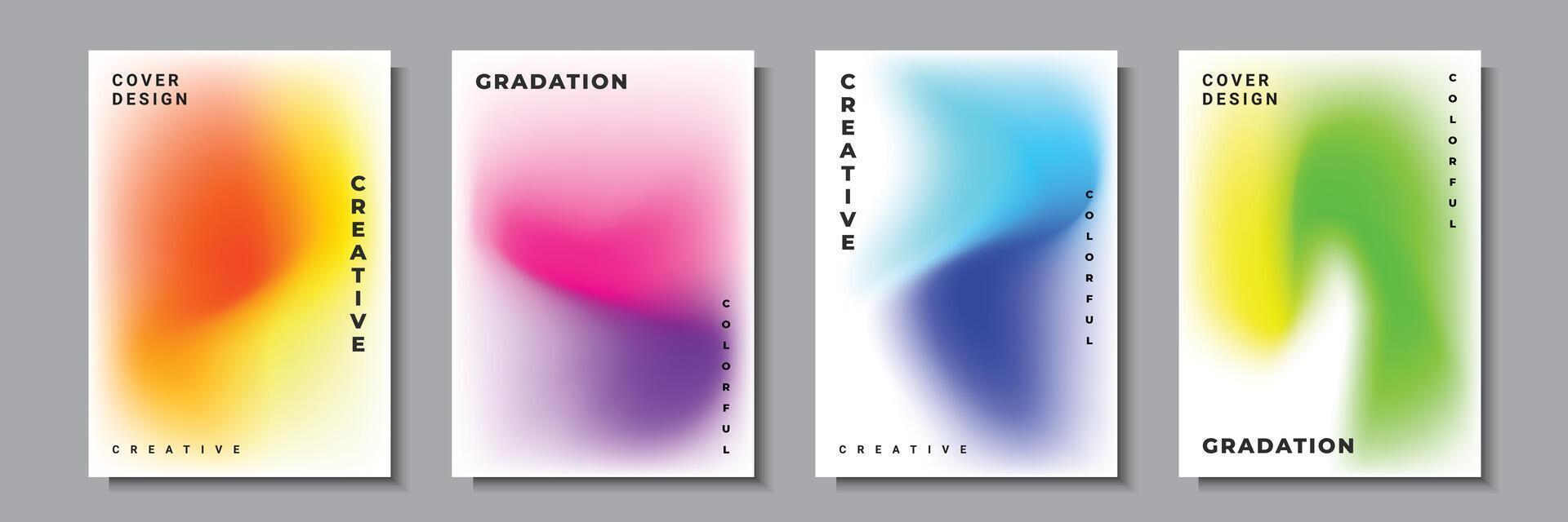 Abstract liquid wave cover template vector graphic, multicolored gradient