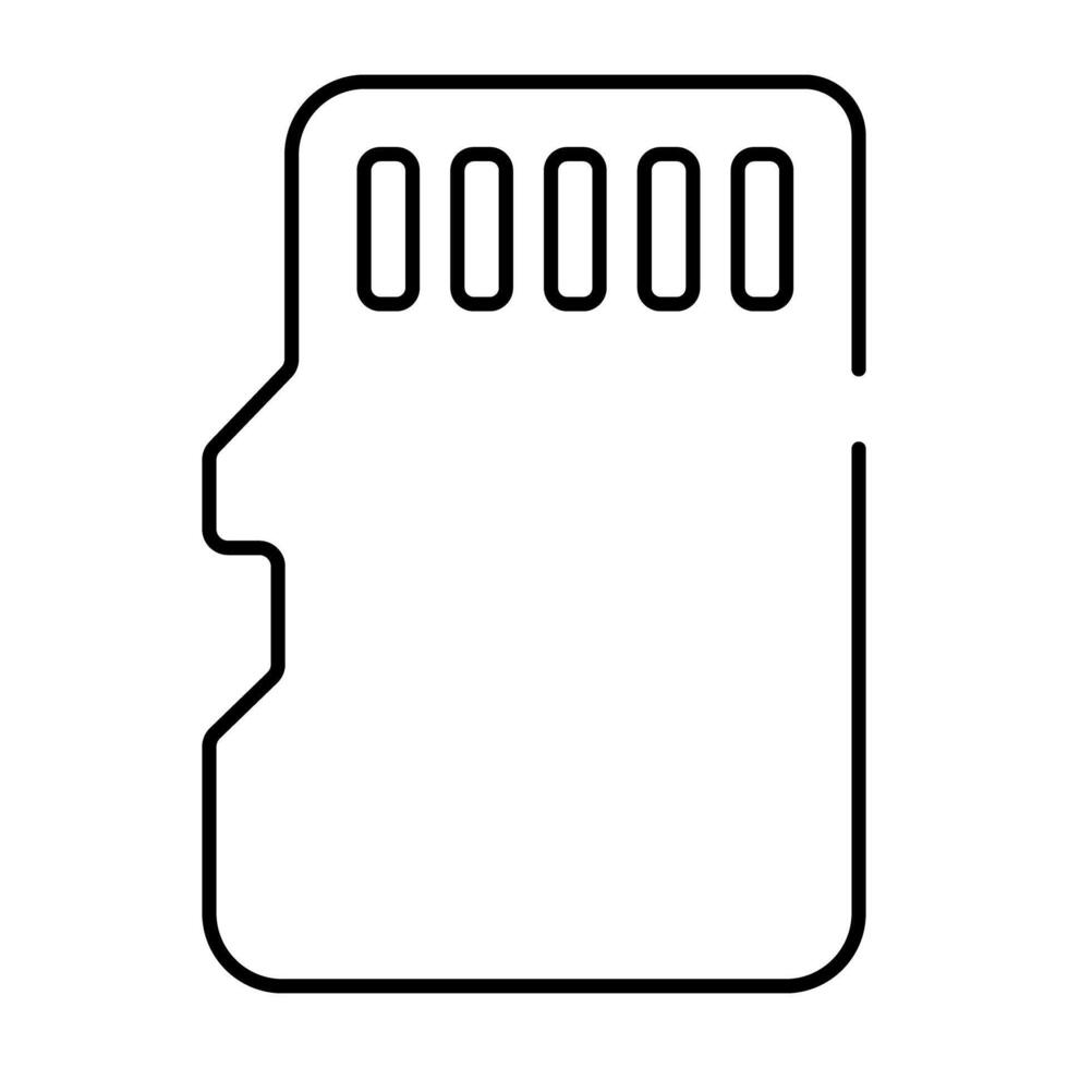 A trendy vector design of memory card