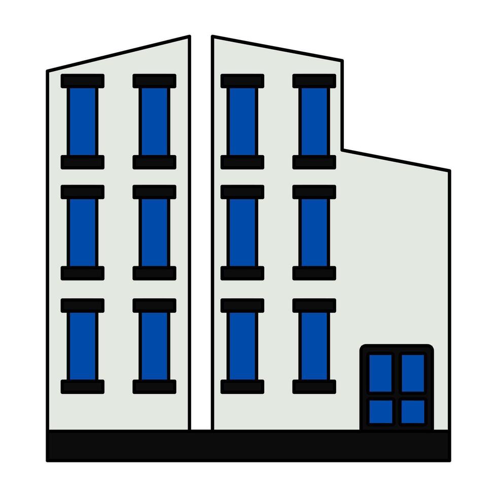 A unique design icon of city architecture vector