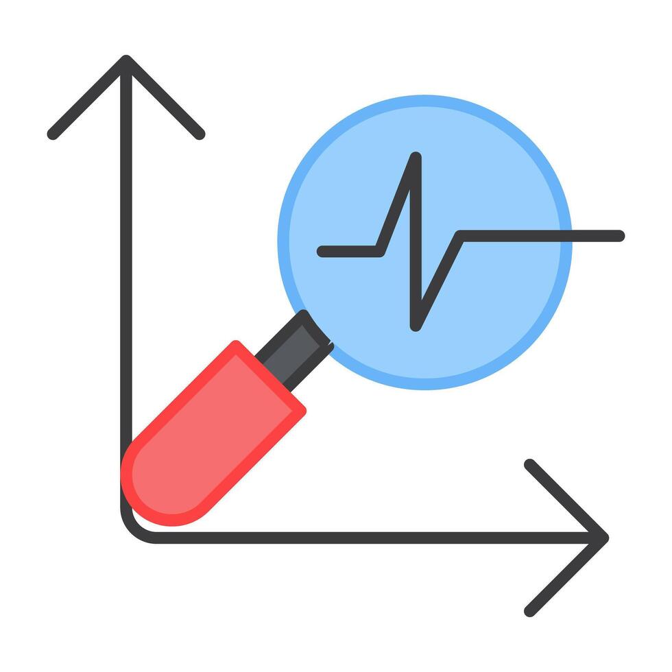 A modern design icon of data analysis vector
