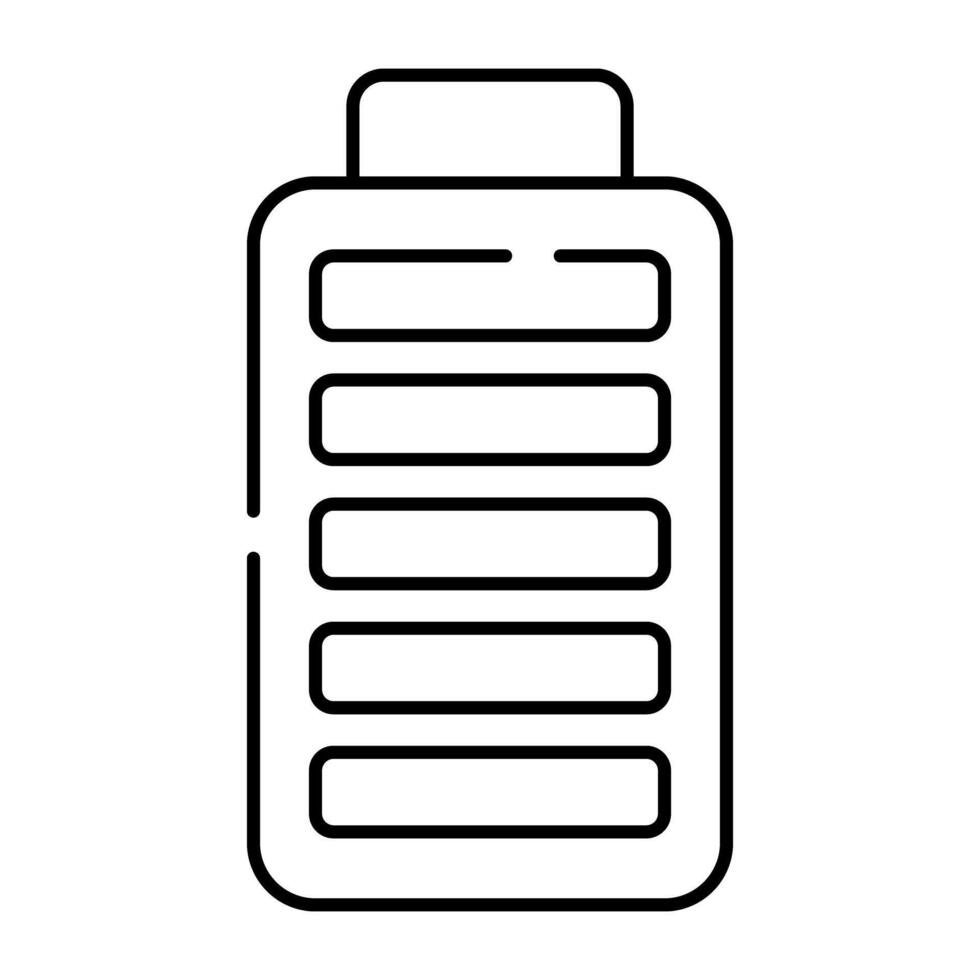 A trendy vector design of mobile battery