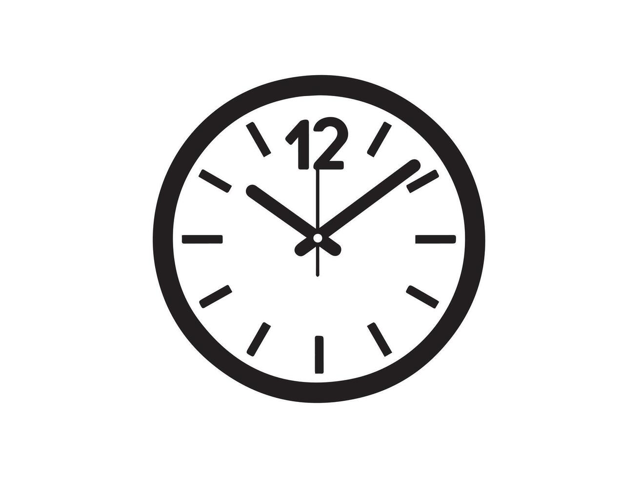 reloj icono aislado en blanco antecedentes. hora icono. vector ilustración.