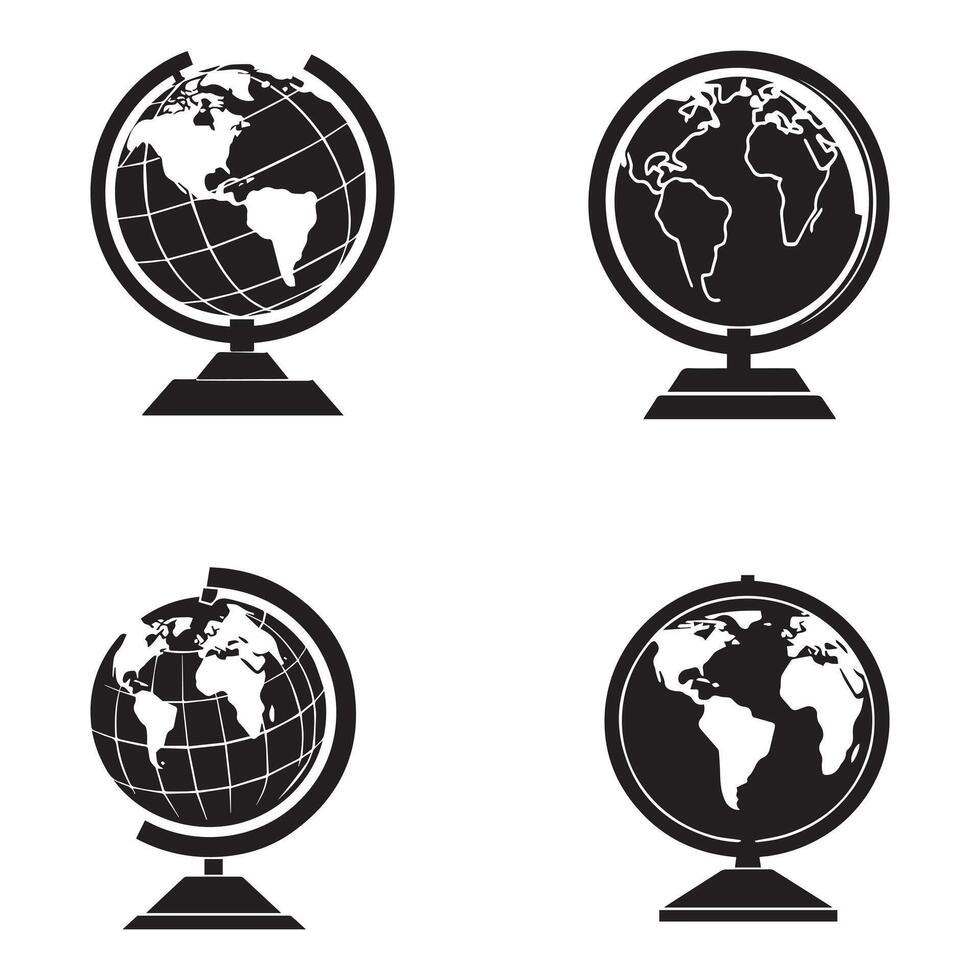 Globe icon. Geography sign. Earth globe symbol. Vector illustration