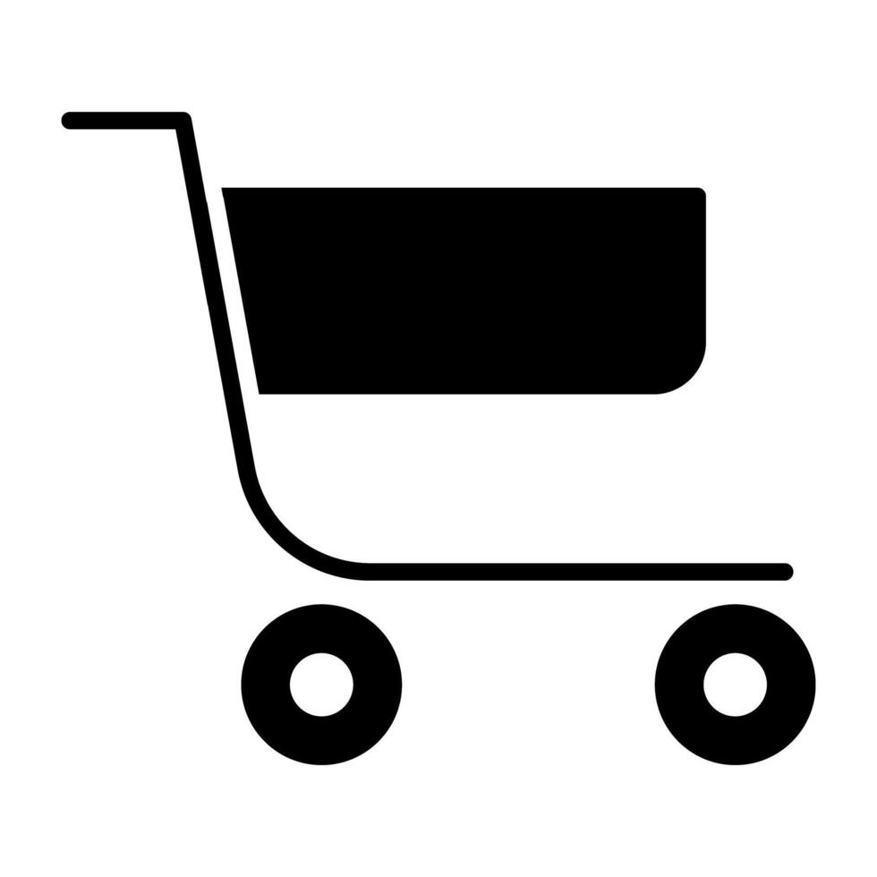 A unique design icon of handcart vector