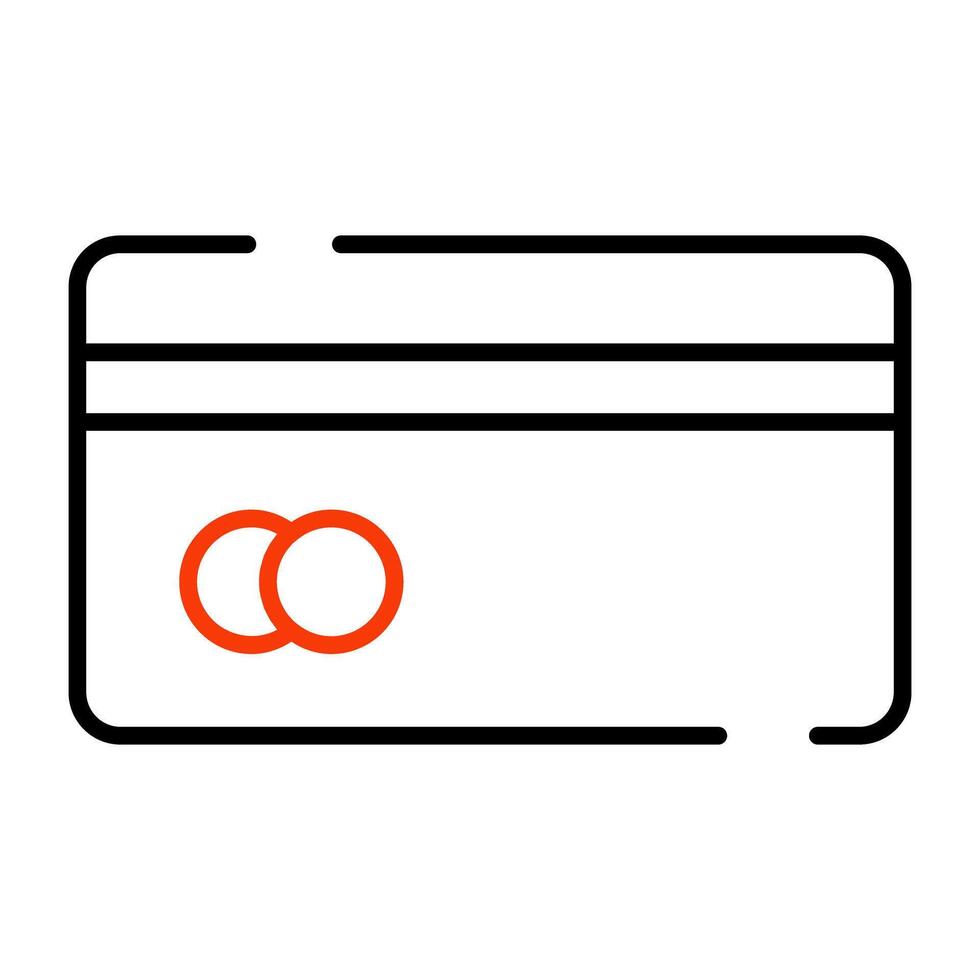Atm card icon, editable vector
