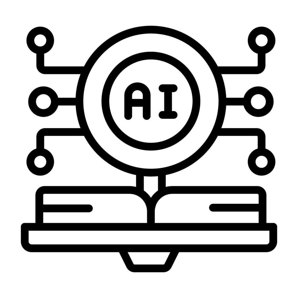 Premium download icon of ai manual vector