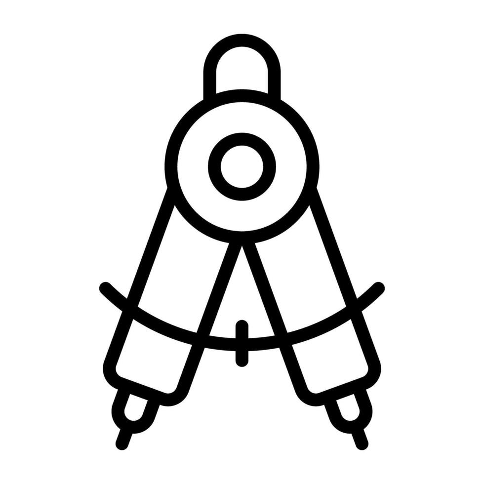 Premium design icon of drawing compass vector