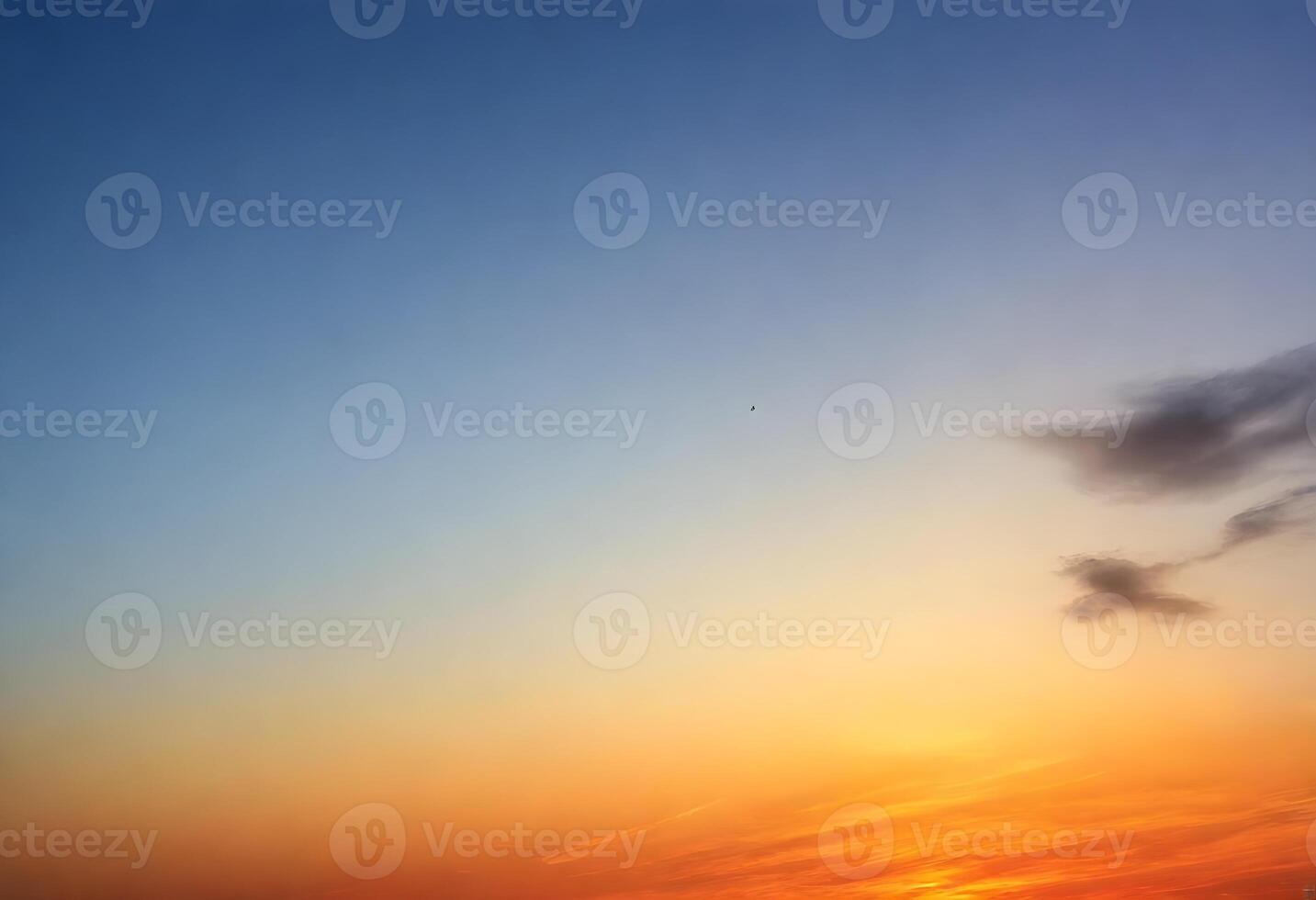 AI generated Nature colorful landscape dusk cloud photo