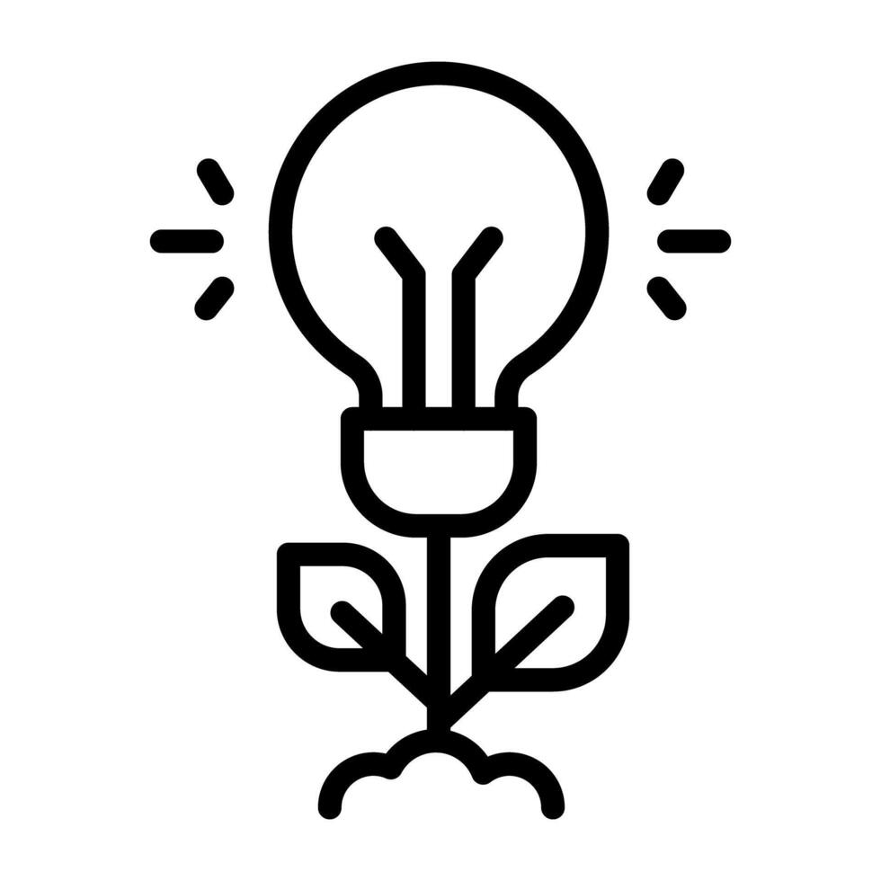 An icon design of innovative growth vector