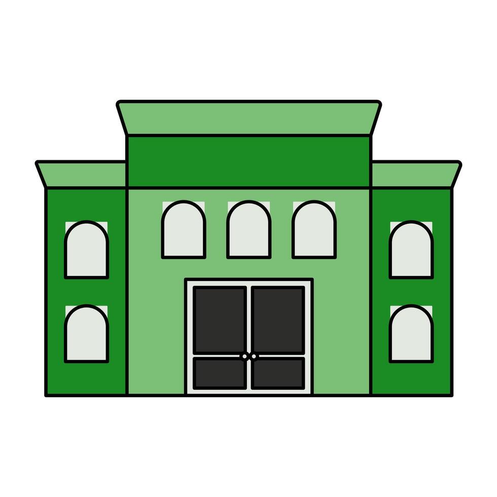 A unique design icon of city building vector