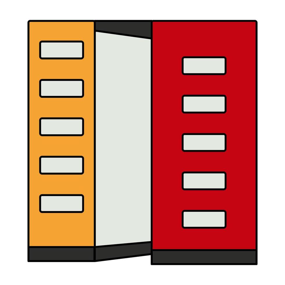 A unique design icon of city building vector