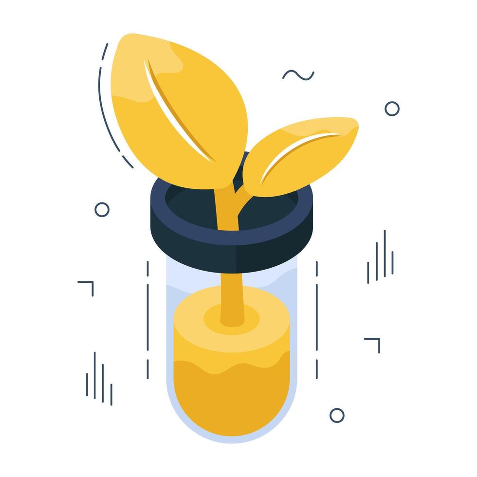 Perfect design icon of botanical tube vector
