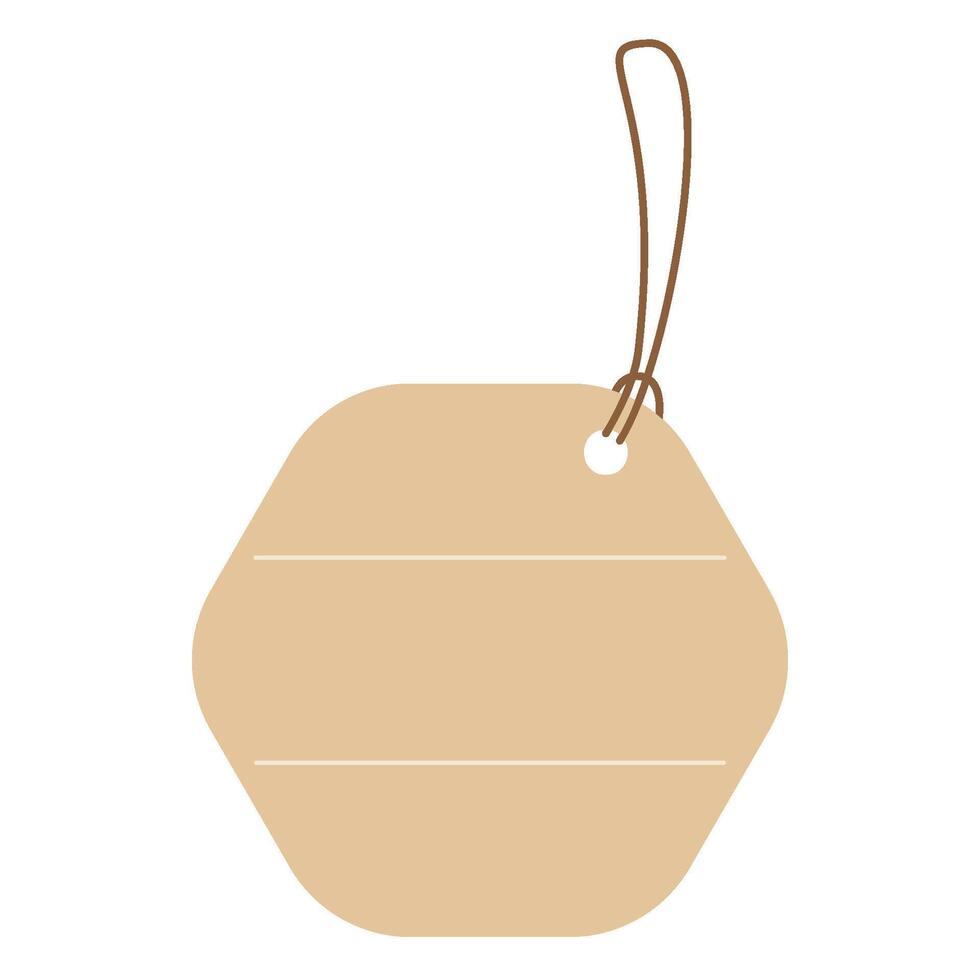 Paper tag for price, discount label vector