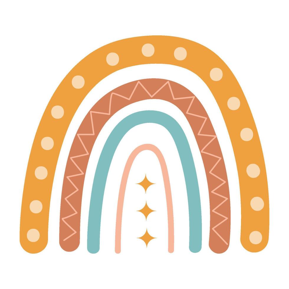 Cute Rainbow Childish vector