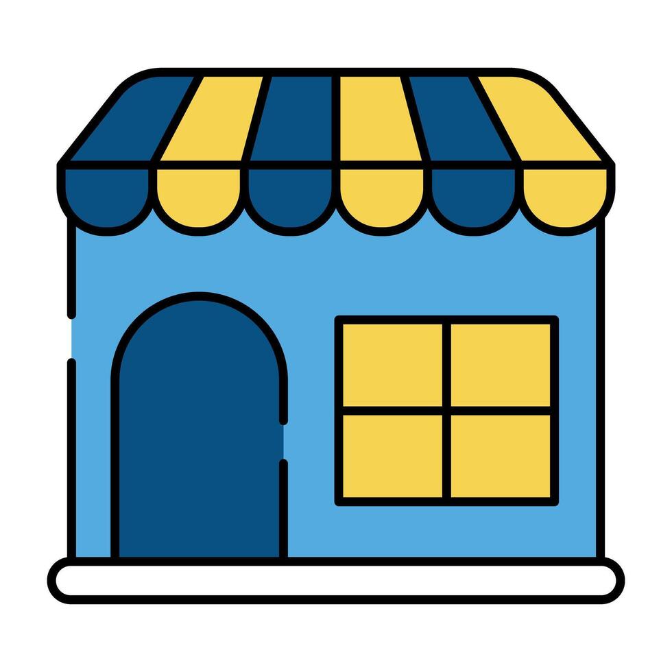 A unique design icon of store building vector