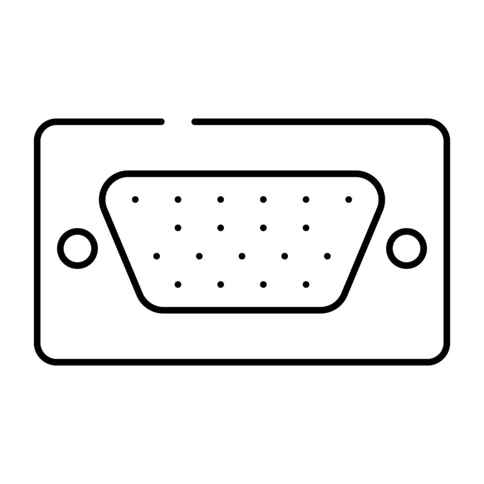 Audio cassette icon in linear design vector