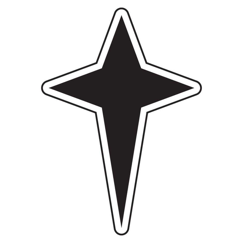 Simple streetwear element decoration, Y2K shape element vector
