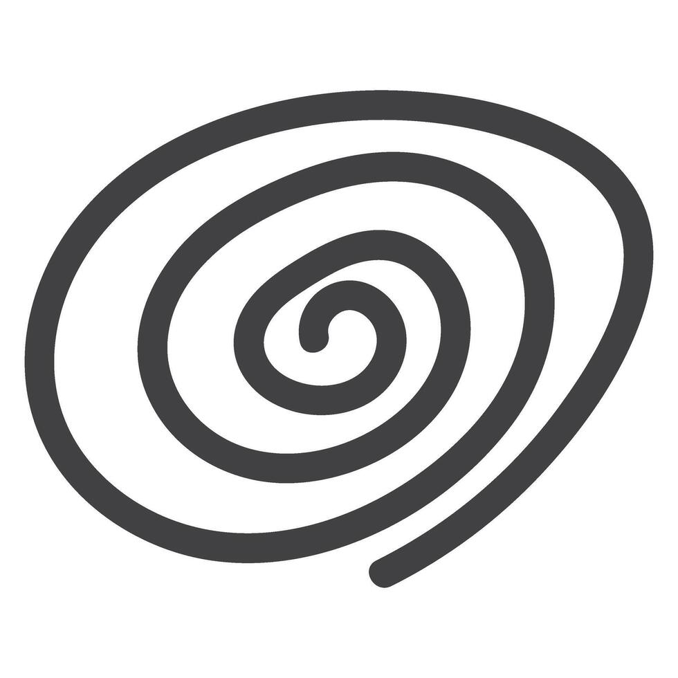 Hand drawn doodle spiral vector