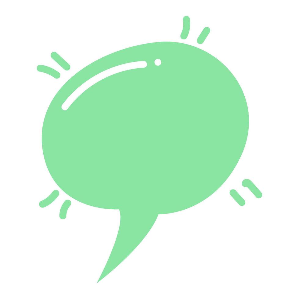 Cute Speech Bubble, Cute Chat Bubble vector