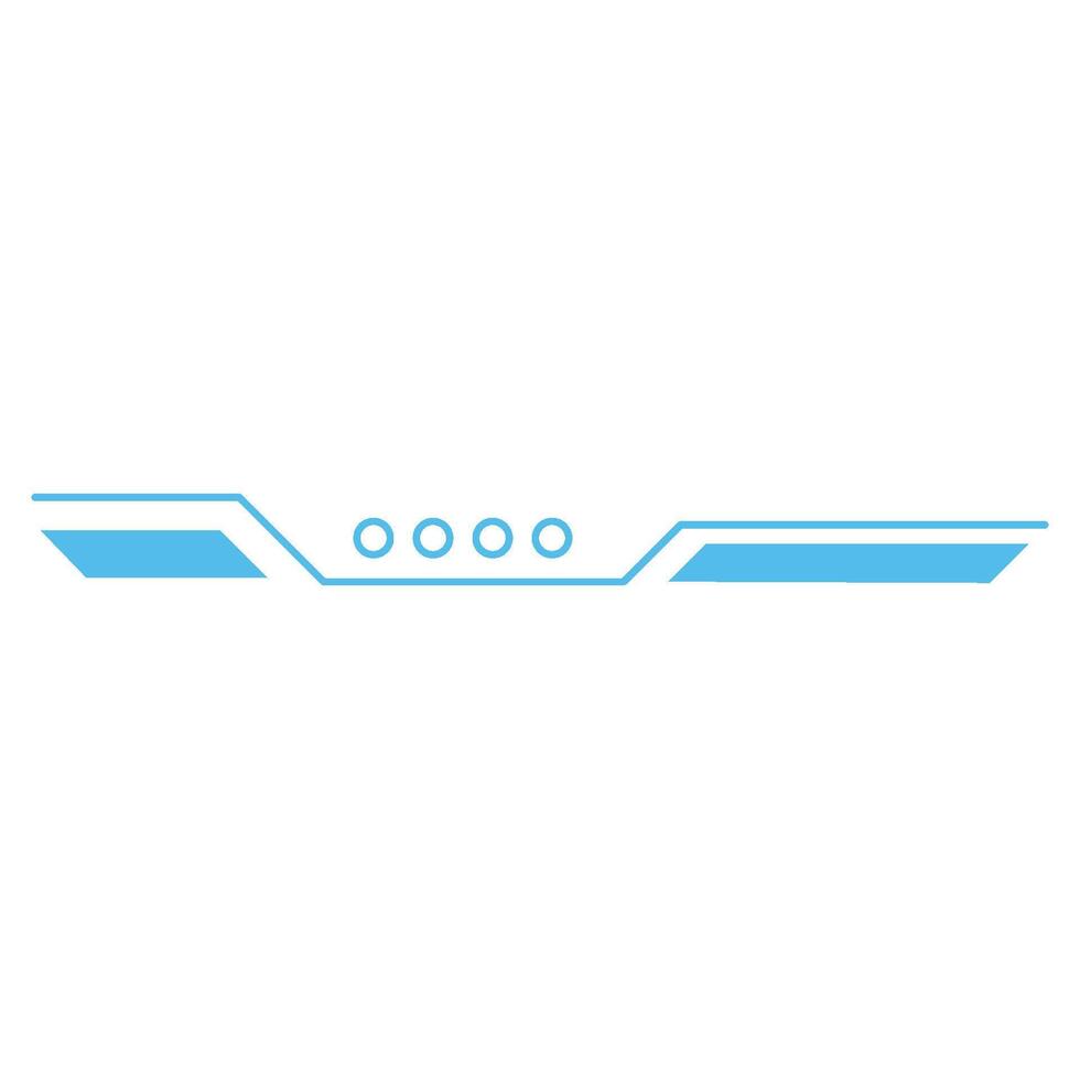 Cyber futuristic line header footer vector