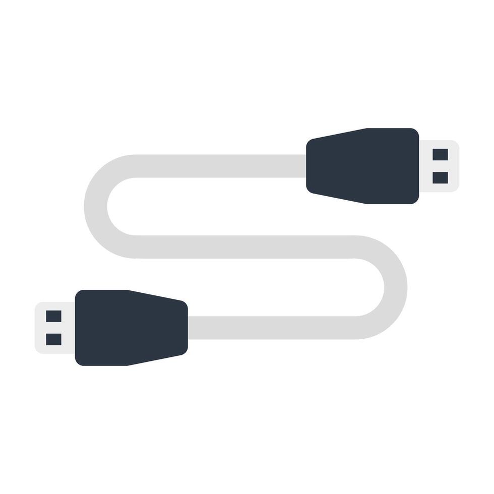 Modern design icon of data cable vector