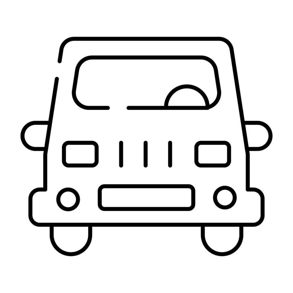 An editable design icon of off road vehicle vector