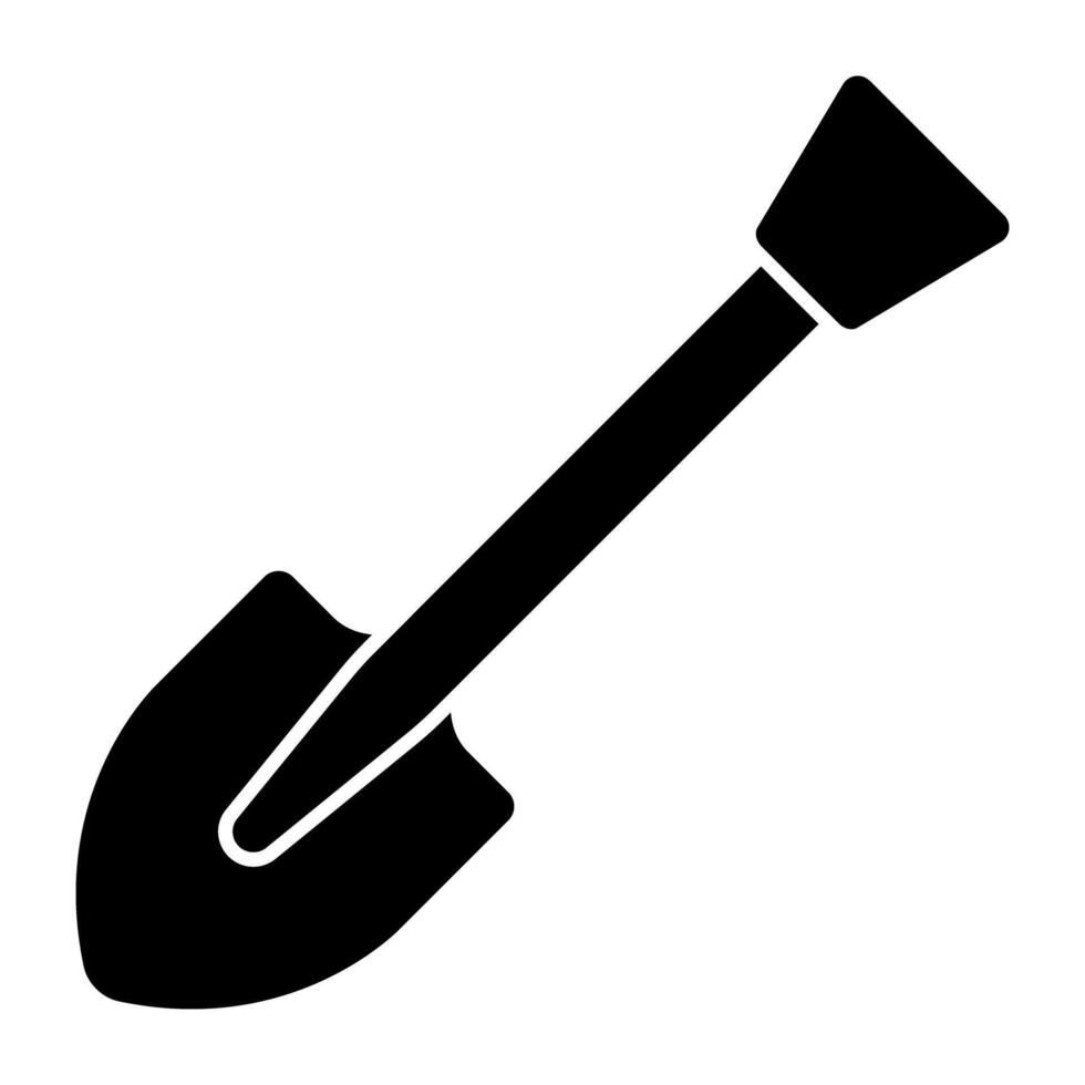 A trendy vector design of digging tool, shovel