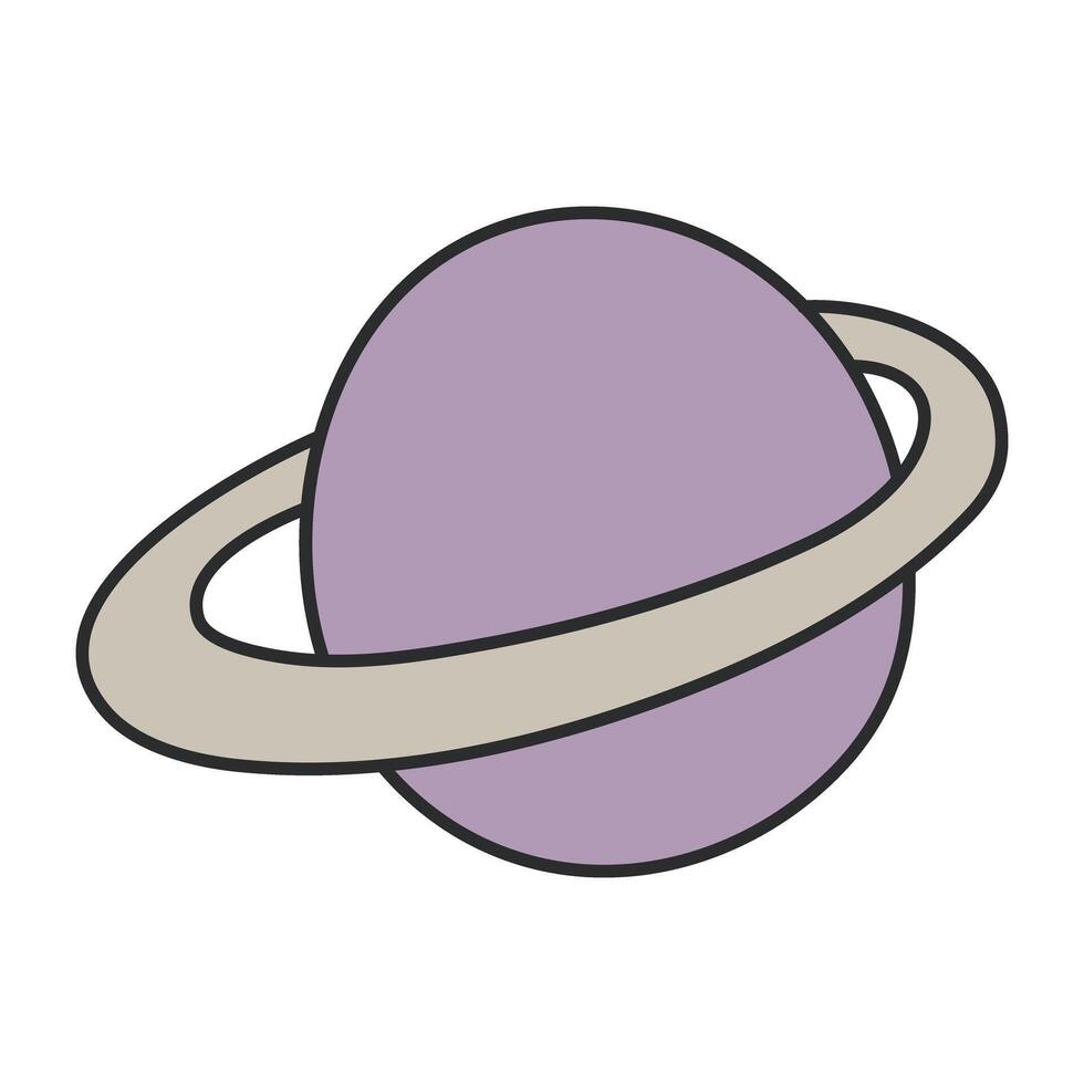 A colored design icon of science vector