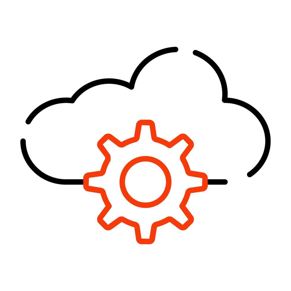 de moda diseño icono de nube ajuste vector