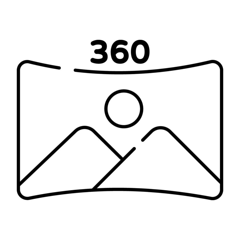 A unique design icon of 3d picture vector