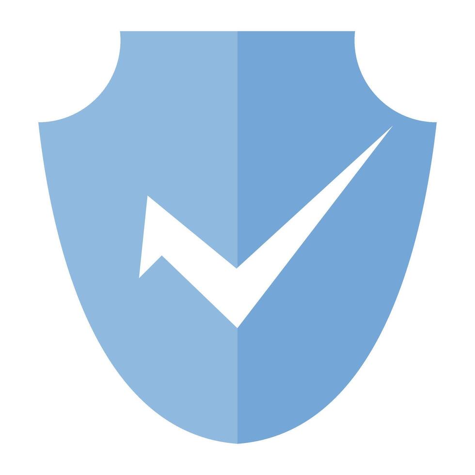 Premium Blue Check Mark Sign Vector, Verification mark vector