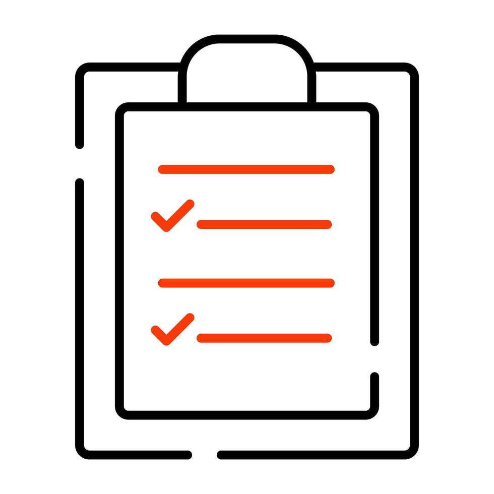 Modern design icon of checklist vector