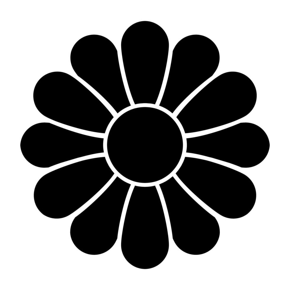 A trendy vector design of flower