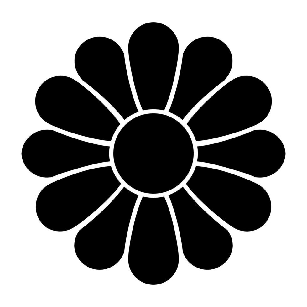 A trendy vector design of flower