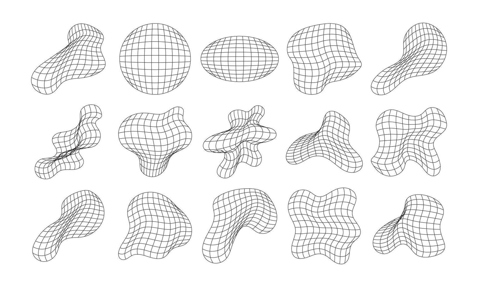 Abstract Wireframe line art for business design vector