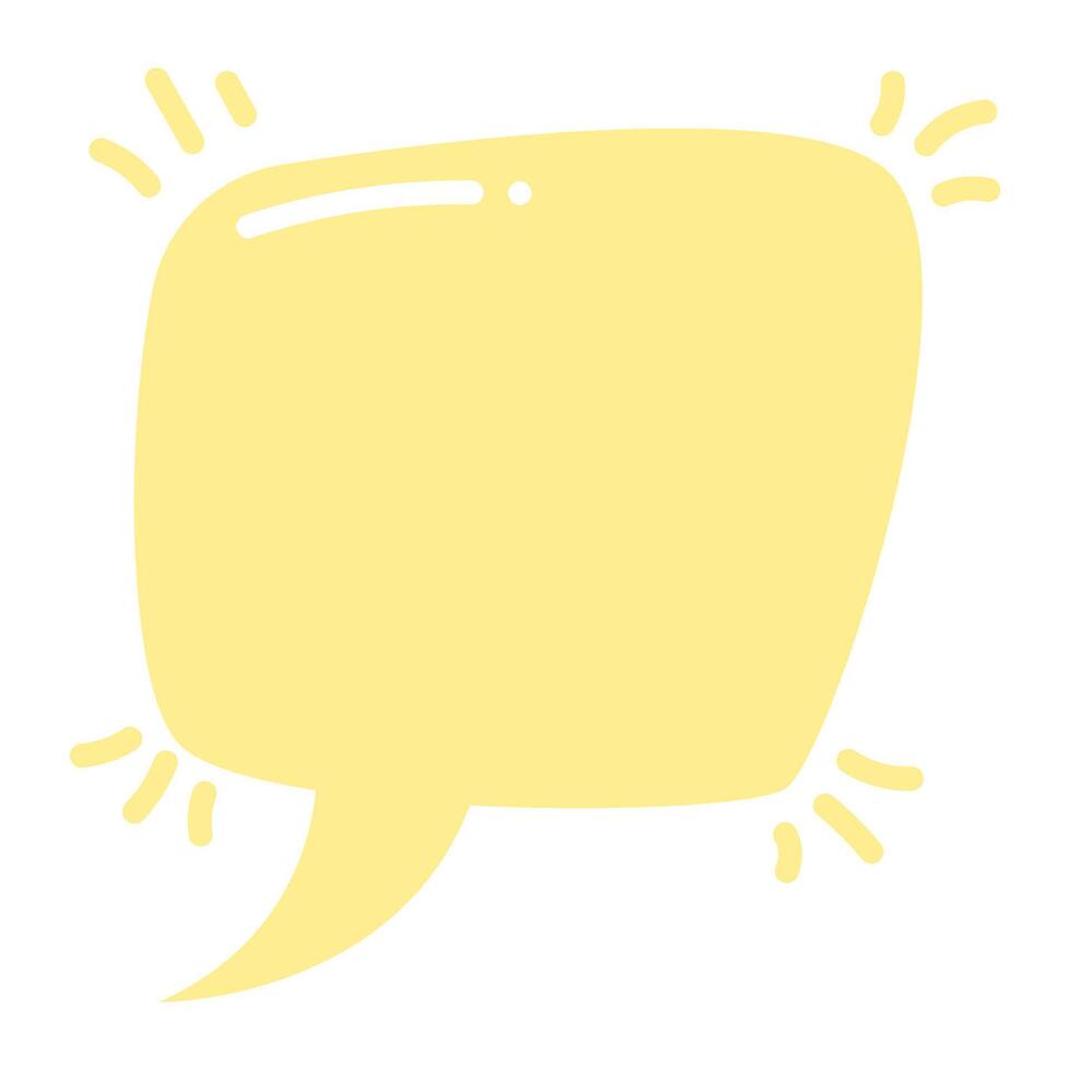 Cute Speech Bubble, Cute Chat Bubble vector