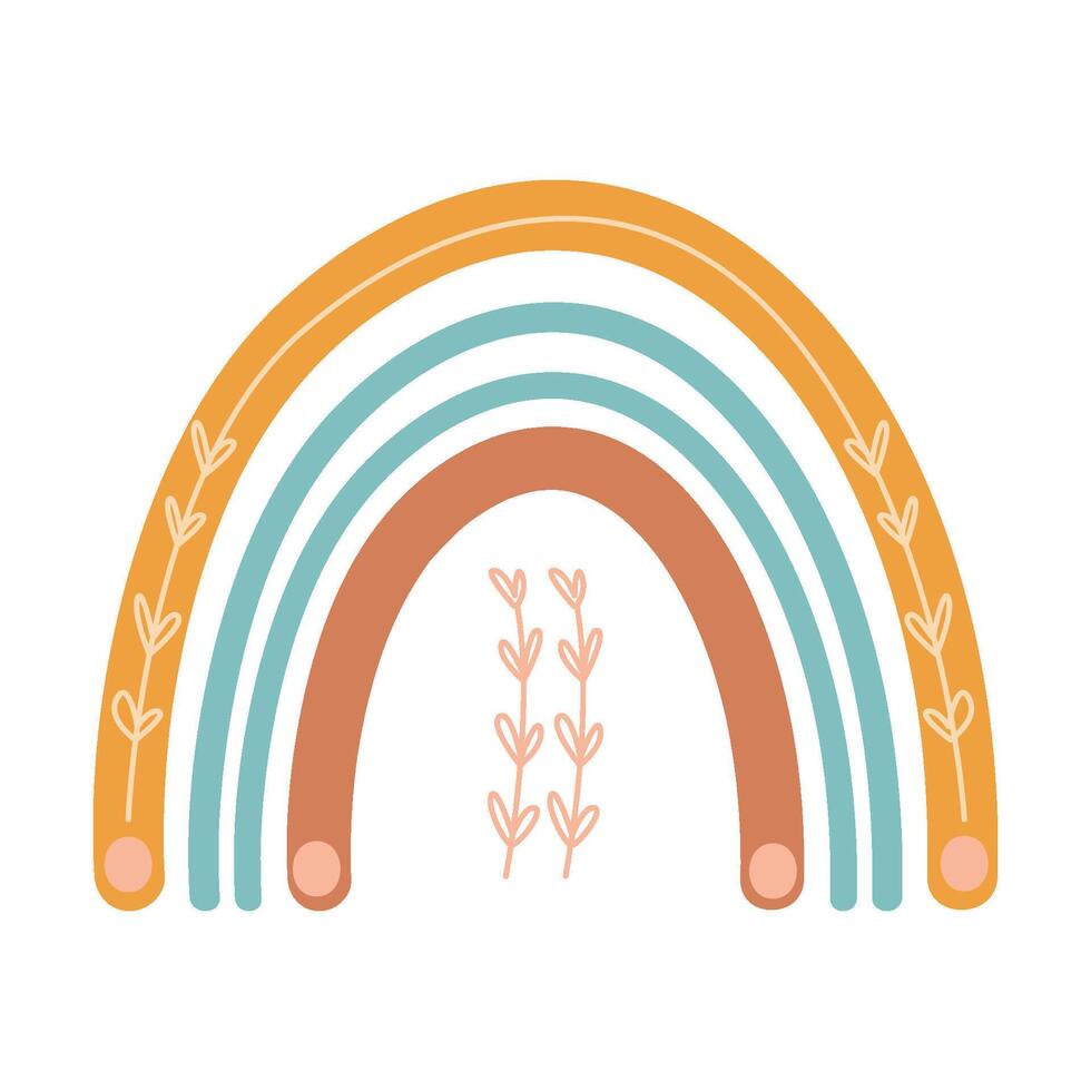 Cute Rainbow Childish vector