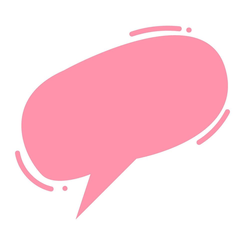Cute Speech Bubble, Cute Chat Bubble vector