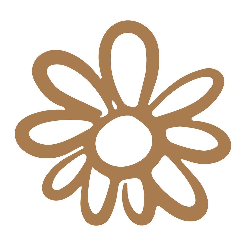 Hand drawn doodle Flower vector