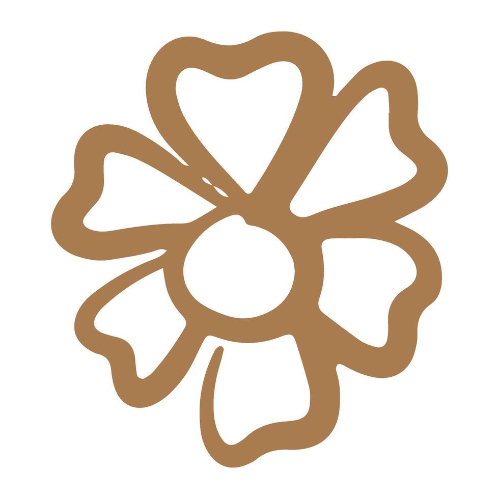 Hand drawn doodle Flower vector