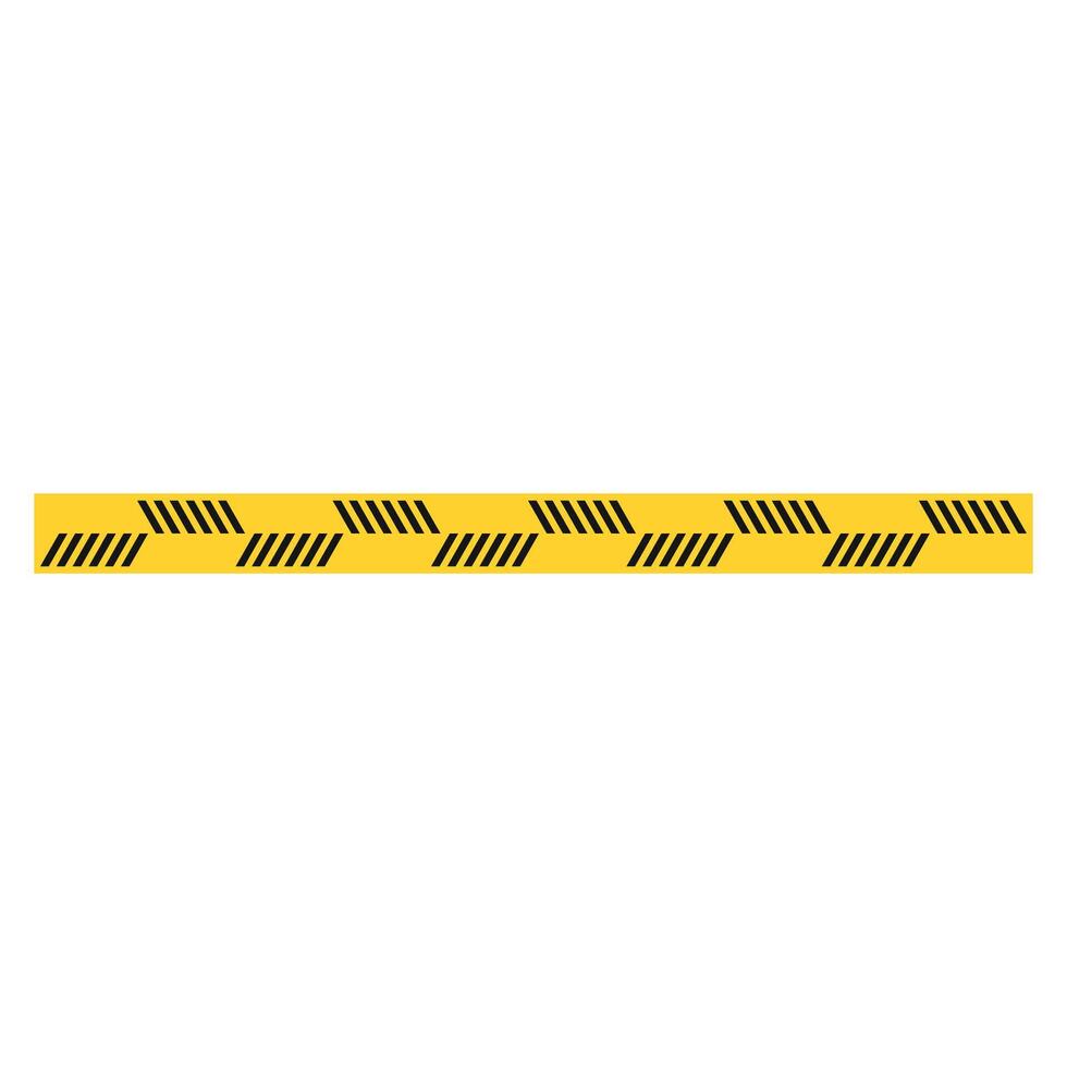 vector amarillo peligro línea, divisor línea, policía línea, amarillo negro cordón