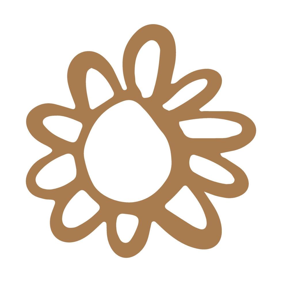 Hand drawn doodle Flower vector