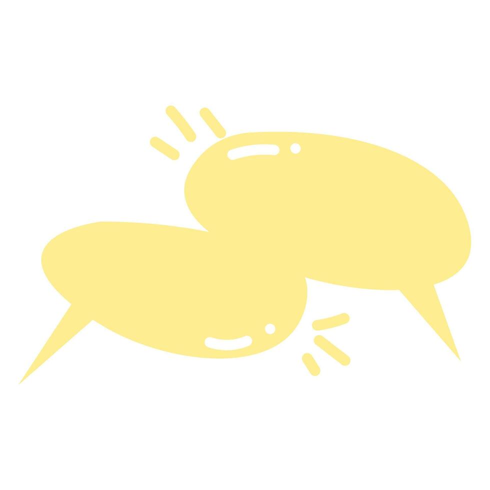 Cute Speech Bubble, Cute Chat Bubble vector