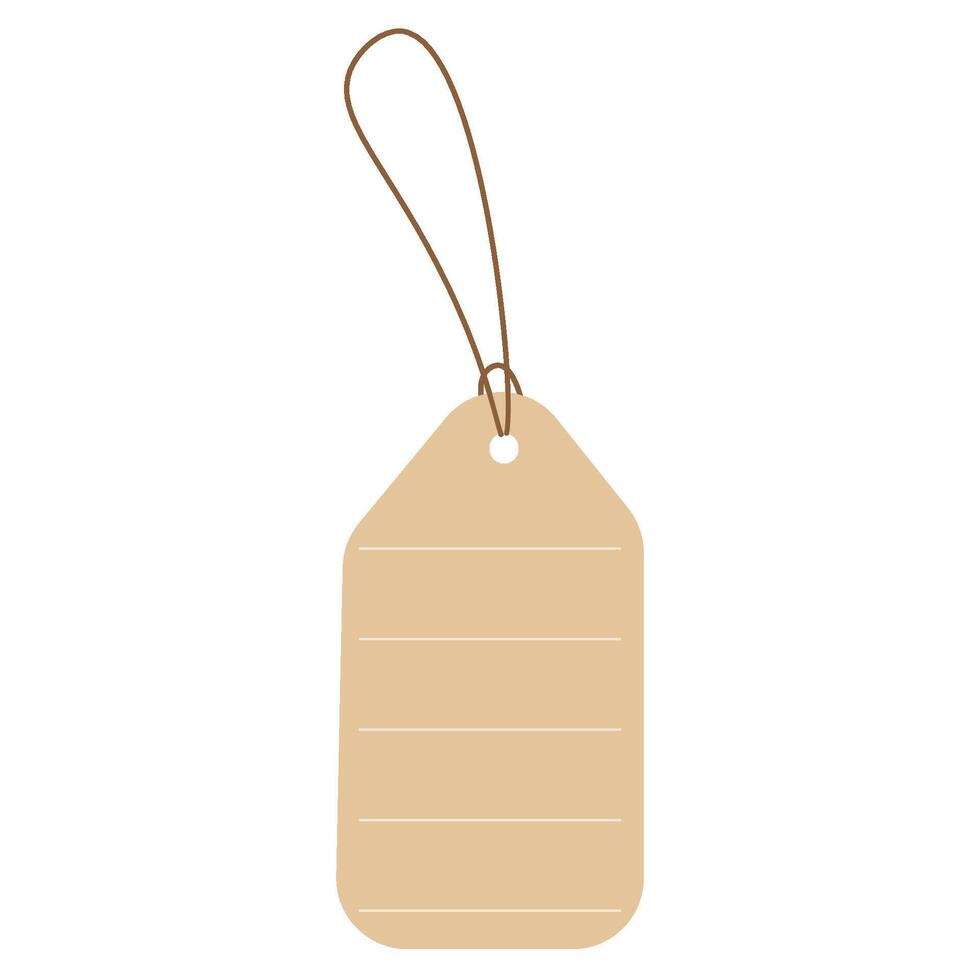 Paper tag for price, discount label vector