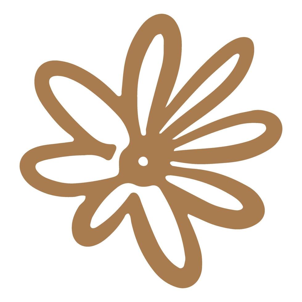 Hand drawn doodle Flower vector