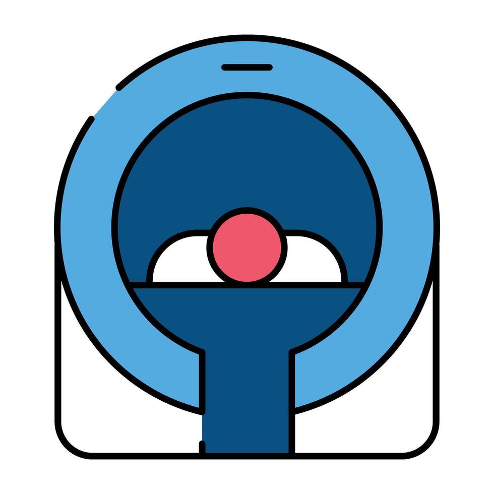 Ct scan machine icon in flat design vector