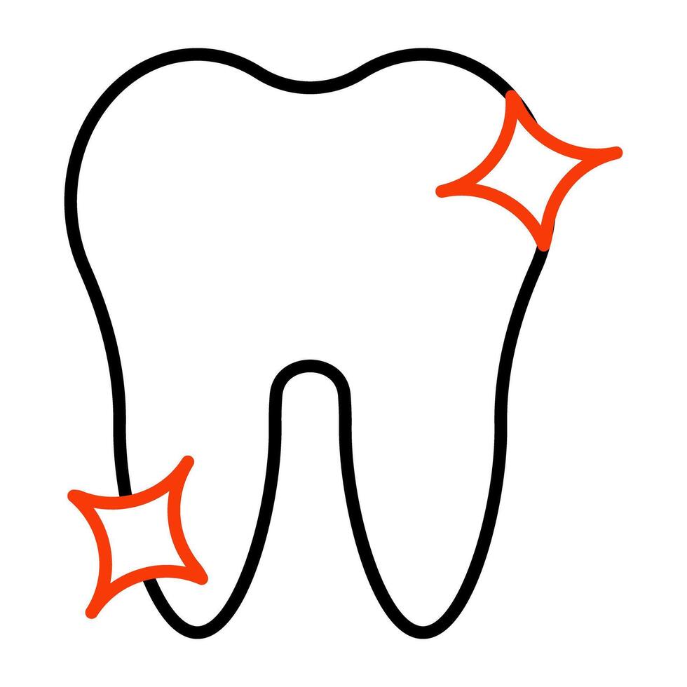 A perfect design icon of healthy tooth vector