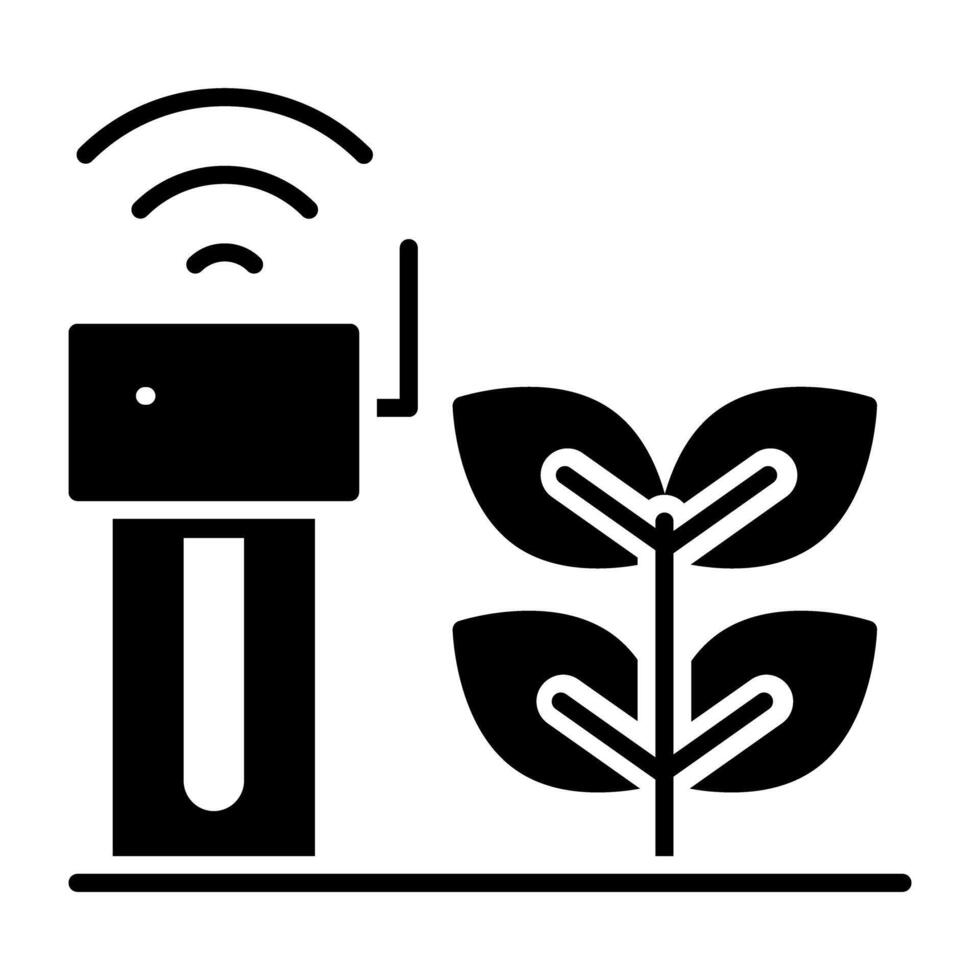 A premium download icon of smart agriculture vector